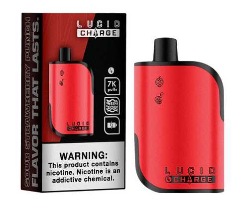 Lucid Charge 7K Disposable - Sour Strawberry Punch