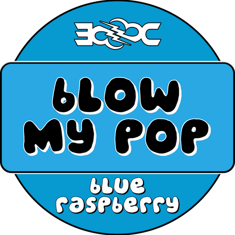 Blue Raspberry Blow My Pop