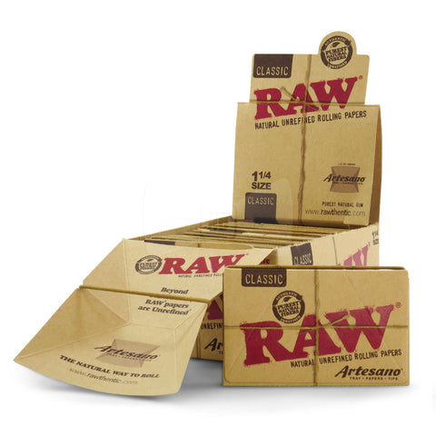 Raw Artesano 1 1/4" Tips & Tray (Raw-Art)